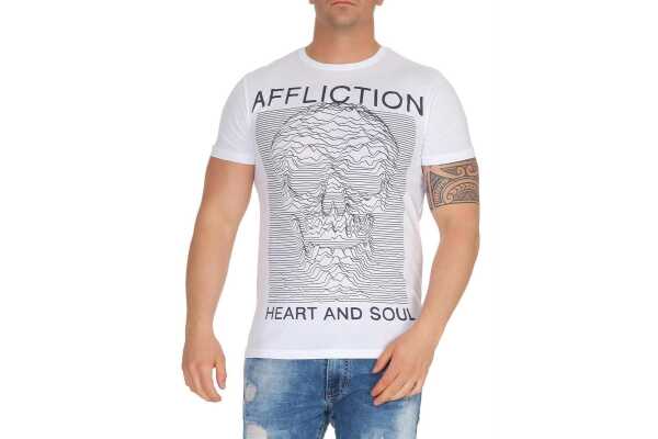 T-Shirt 3D OptikTotenkopf Skullt; Weiß S