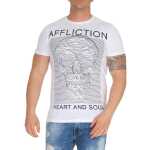 T-Shirt 3D OptikTotenkopf Skullt; Weiß S