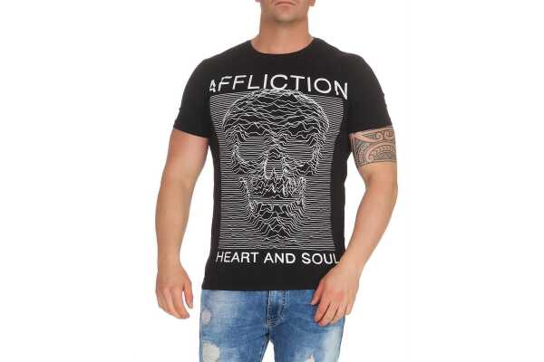 T-Shirt 3D OptikTotenkopf Skullt; Schwarz XL