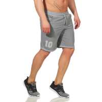 Herren Shorts Kurzehose Sport Fitness Training; Grau XL