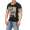 HerrenT-Shirt Kingz Muster Slim Fit Sommer Baumwolle Tatoo Dollar; Schwarz L