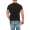 HerrenT-Shirt Kingz Muster Slim Fit Sommer Baumwolle Tatoo Dollar; Schwarz L