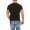 HerrenT-Shirt Kingz Muster Slim Fit Sommer Baumwolle Tatoo Dollar; Schwarz L