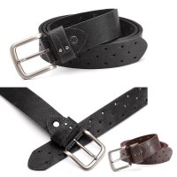 Herren Gürtel Braun Schwarz Breiter Gürtel;