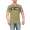 Herren T-Shirt mit Druck Slim Fit; Olive XXL