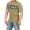 Herren T-Shirt mit Druck Slim Fit; Olive XXL