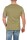 Herren T-Shirt mit Druck Slim Fit; Olive M