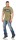 Herren T-Shirt mit Druck Slim Fit; Olive M