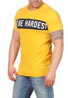 Herren T-Shirt mit Druck Slim Fit; Orange S