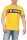 Herren T-Shirt mit Druck Slim Fit; Orange S