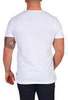 Herren T-Shirt mit Druck Slim Fit; Weiß M