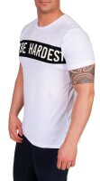 Herren T-Shirt mit Druck Slim Fit; Weiß M