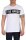 Herren T-Shirt mit Druck Slim Fit; Weiß M