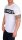 Herren T-Shirt mit Druck Slim Fit; Weiß M