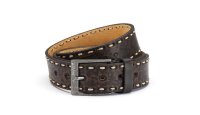 Herren Gürtel Braun Schwarz Breiter-Gürtel;