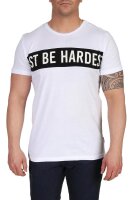 Herren T-Shirt Muster, Druck verschiedene modelle Slim Fit Sommer Baumwolle 5028 Weiß L