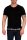Herren T-Shirt Muster, Druck verschiedene modelle Slim Fit Sommer Baumwolle 5246 Schwarz L