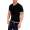 Herren T-Shirt Muster, Druck verschiedene modelle Slim Fit Sommer Baumwolle 5246 Schwarz M