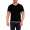 Herren T-Shirt Muster, Druck verschiedene modelle Slim Fit Sommer Baumwolle 5246 Schwarz M