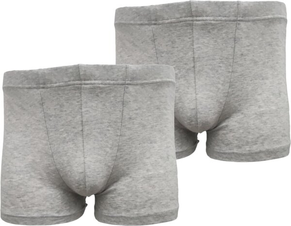 2x Herren Boxershorts Unterhosen Männer; Grau/L