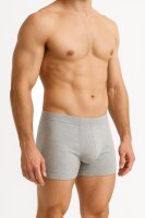 2x Herren Boxershorts Unterhosen Männer; Grau/L
