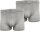 2x Herren Boxershorts Unterhosen Männer; Grau/L