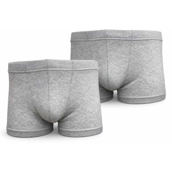 2x Herren Boxershorts Unterhosen Männer; Grau/M