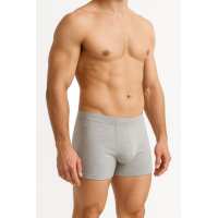 2x Herren Boxershorts Unterhosen Männer; Grau/M