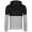 Herren Sweatjacke Sweatshirt Hoodie Kapuzenshirt , Schwarz-Grau/L
