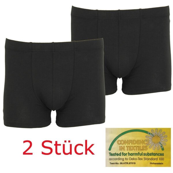 2x Herren Boxershorts Unterhosen Männer; Schwarz/S