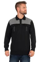 Herren Polo Shirt Langarm Baumwolle Longsleeve mit...