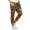 Damen Jogginghose Freizeithose Hose mit Muster, Braun S/M/L