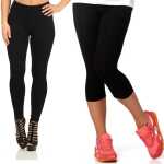 Damen Sport Fitness Leggings Slim lang 3/4 1/2 Gr. M L XL 2XL 3XL 4XL