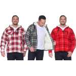 Herren Holzfäller Thermo Hemd mit Kapuze, Gr. M L XL...