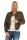 Damen Bomberjacke Flieger Pilotenjacke Biker; Khaki XS