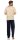 Herren Sommer Pyjama Lange Schlafhose V- T-shirt; Beige L