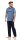 Herren Sommer Pyjama Lange Schlafhose V- T-shirt; Blau M