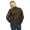 Damen Bomberjacke Flieger Pilotenjacke Biker; Kunstleder, Khaki/M
