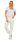 Damen Trainingshose Jogging Sport Jogger Fitness Hose Freizeit, Ecru
