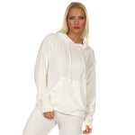 Damen Sweatshirt Hoodie Langarmshirt – mit Kapuze und Kängurutasche oder Reißverschluss
