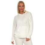 Damen Sweatshirt Hoodie Langarmshirt – mit Kapuze und Kängurutasche oder Reißverschluss