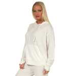 Damen Sweatshirt Hoodie Langarmshirt – mit Kapuze und Kängurutasche oder Reißverschluss