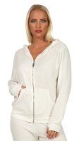 Damen Sweatshirt Langarmshirt Hoodie Oberteil, Ecru, XS...