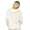 Damen Sweatshirt Langarmshirt Hoodie Oberteil, Ecru, S Zipper