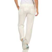 Damen Trainingshose Jogging Sport Jogger Fitness Hose Freizeit, Ecru S
