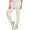 Damen Trainingshose Jogging Sport Jogger Fitness Hose Freizeit, Ecru S