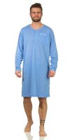 Herren Nachthemd langarm Sleepshirt; M L XL 2XL