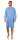 Herren Nachthemd langarm Sleepshirt; Blau XL