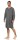 Herren Nachthemd langarm Sleepshirt; Grün-Grau XL