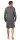 Herren Nachthemd langarm Sleepshirt; Grün-Grau XL